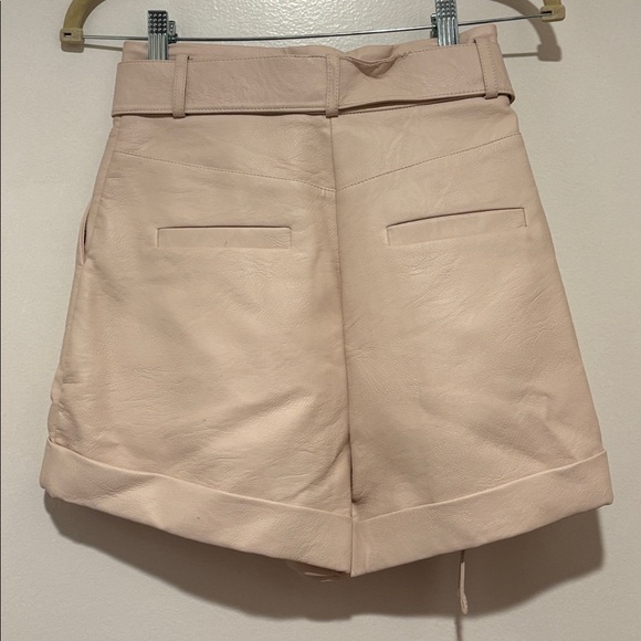 Topshop Cream High Waist Shorts - Picture 7 of 7